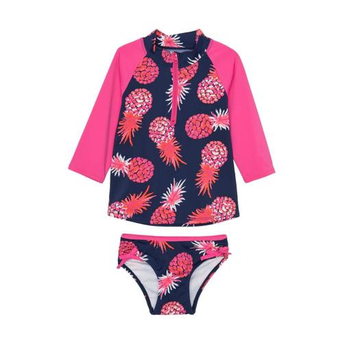 Hatley Girls Party Pineapples Rashguard Set Patblue