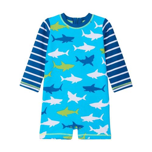 Hatley Infant Great White Sharks Rashguard One-Piece Blueatol