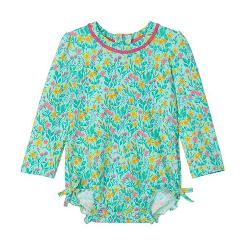 Hatley Infant Summer Garden Baby Rashguard Swimsuit Icegreen