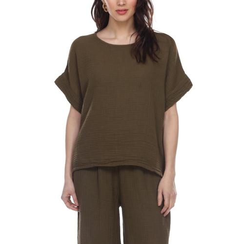 Honest Cotton Women's Boxy Tee Olive