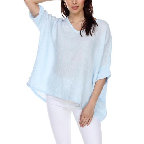 Honest Cotton Women's Kennedy Tunic Babyblue