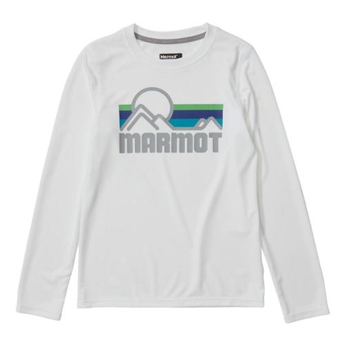 Marmot Boys Windridge Long-Sleeve Shirt White_080