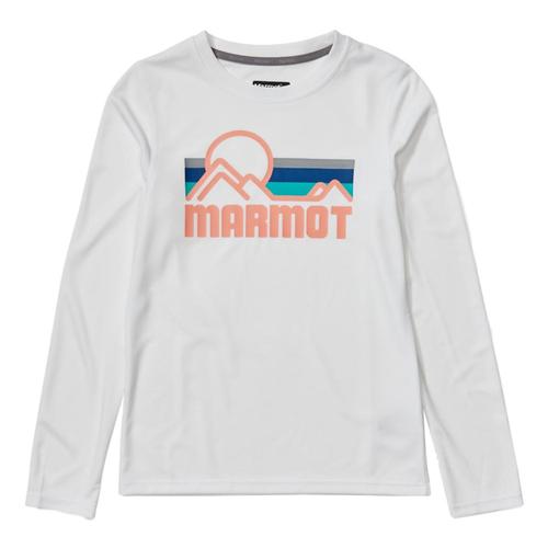 Marmot Girls Windridge Long-Sleeve Shirt White_080