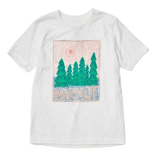 Marmot Girls Nico Short Sleeve Tee White_080