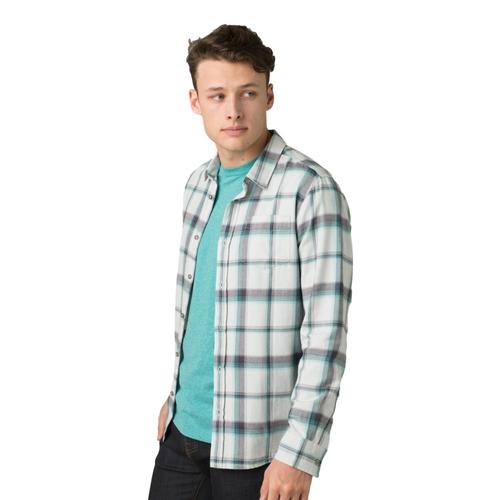 prAna Men's Shayne Flannel Shirt Silverspray