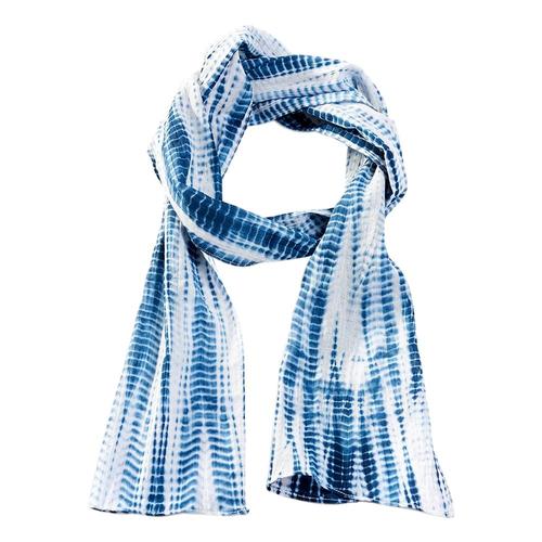 Matr Boomie Shirbori Long Scarf - Indigo Indigo