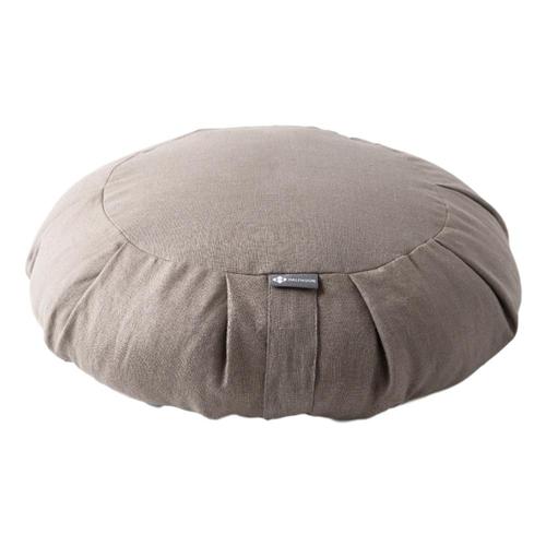 Halfmoon Round Meditation Cushion - Limited Edition Lt.Mshrm.Linen