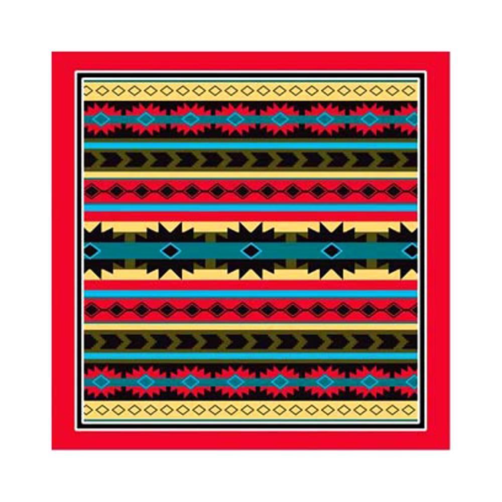 Modern Aztec w/ Red Trim Bandana REDTRIM