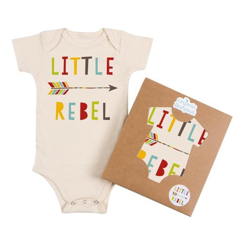 Morado Designs Infant Little Rebel Bodysuit Natural