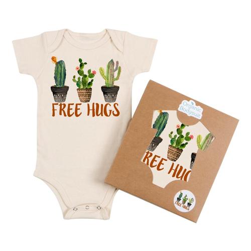 Morado Designs Infant Free Hugs Bodysuit Natural