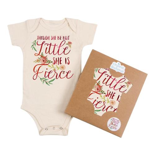 Morado Designs Infant She is Fierce Bodysuit Natural