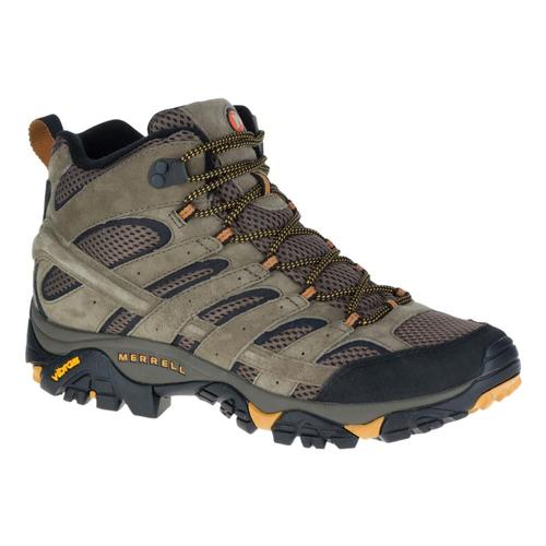 Merrell Men's Moab 2 Mid Ventilator Hiking Boots - Wide Walnut