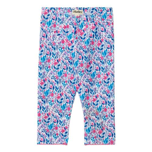 Hatley Girls Spring Wildflowers Capri Leggings White