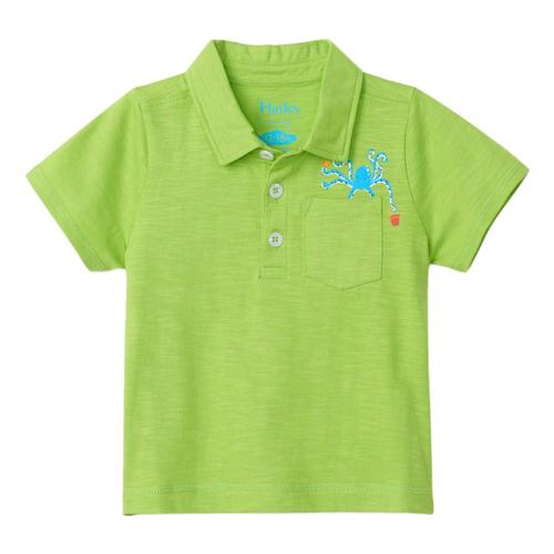 Hatley Infant Ocean Octopus Polo Tee Limegrn