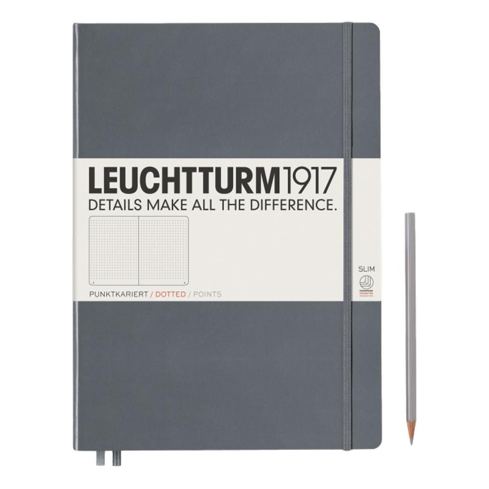 Leuchtturm1917 Hardcover Dotted Master Slim Notebook ANTHRACITE