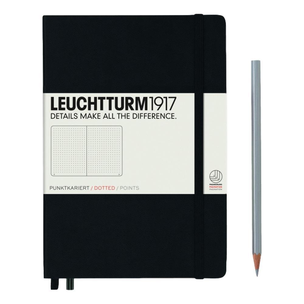 Leuchtturm1917 Hardcover Medium Dotted Notebook BLACK