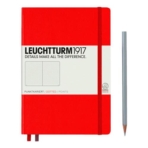 Leuchtturm1917 Hardcover Medium Dotted Notebook Red