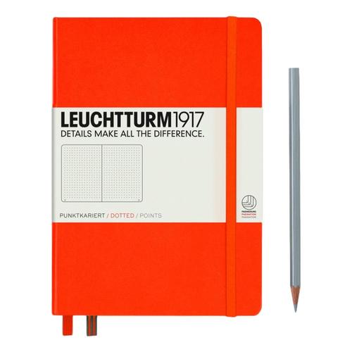 Leuchtturm1917 Hardcover Medium Dotted Notebook Orange