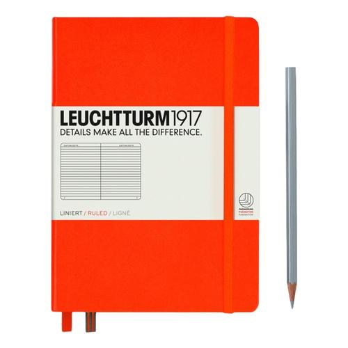 Leuchtturm1917 Hardcover Medium Ruled Notebook Orange