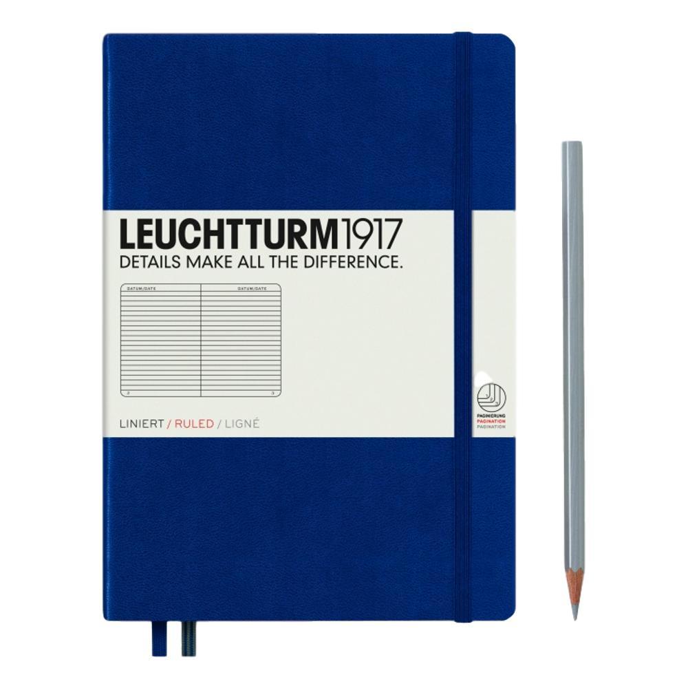 Leuchtturm1917 Hardcover Medium Ruled Notebook NAVY