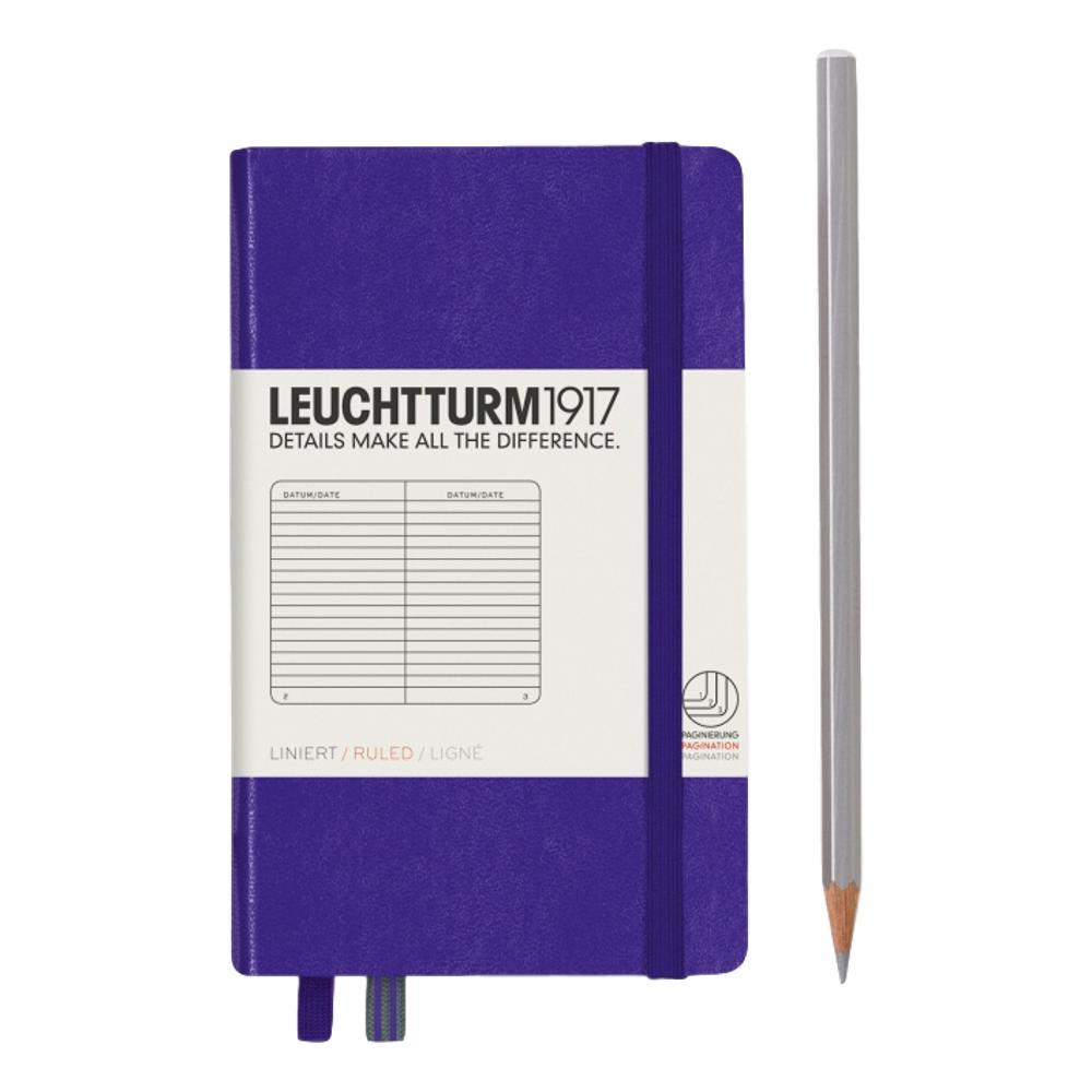 Leuchtturm1917 Hardcover Ruled Pocket Notebook PURPLE