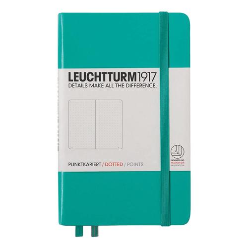 Leuchtturm1917 Hardcover Dotted Pocket Notebook Emerald