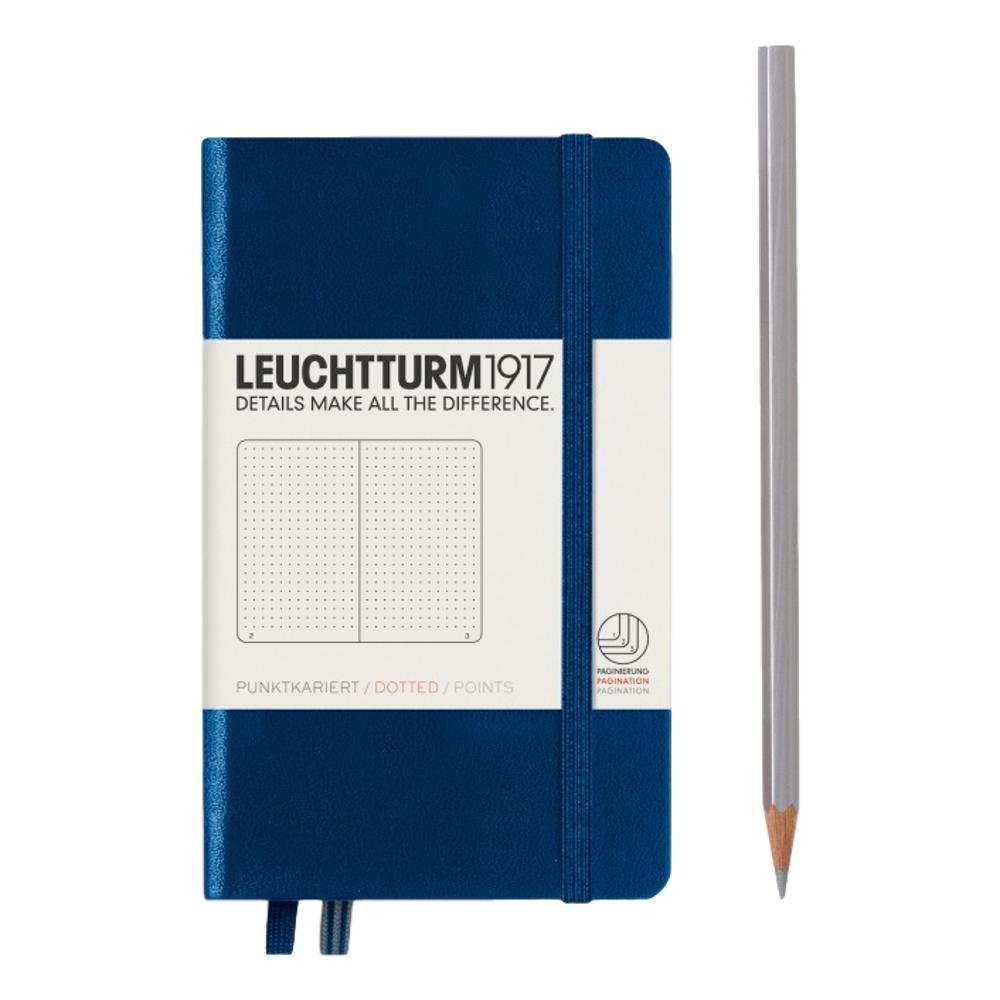 Leuchtturm1917 Hardcover Dotted Pocket Notebook NAVY