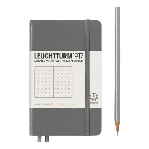 Leuchtturm1917 Hardcover Dotted Pocket Notebook Anthracite
