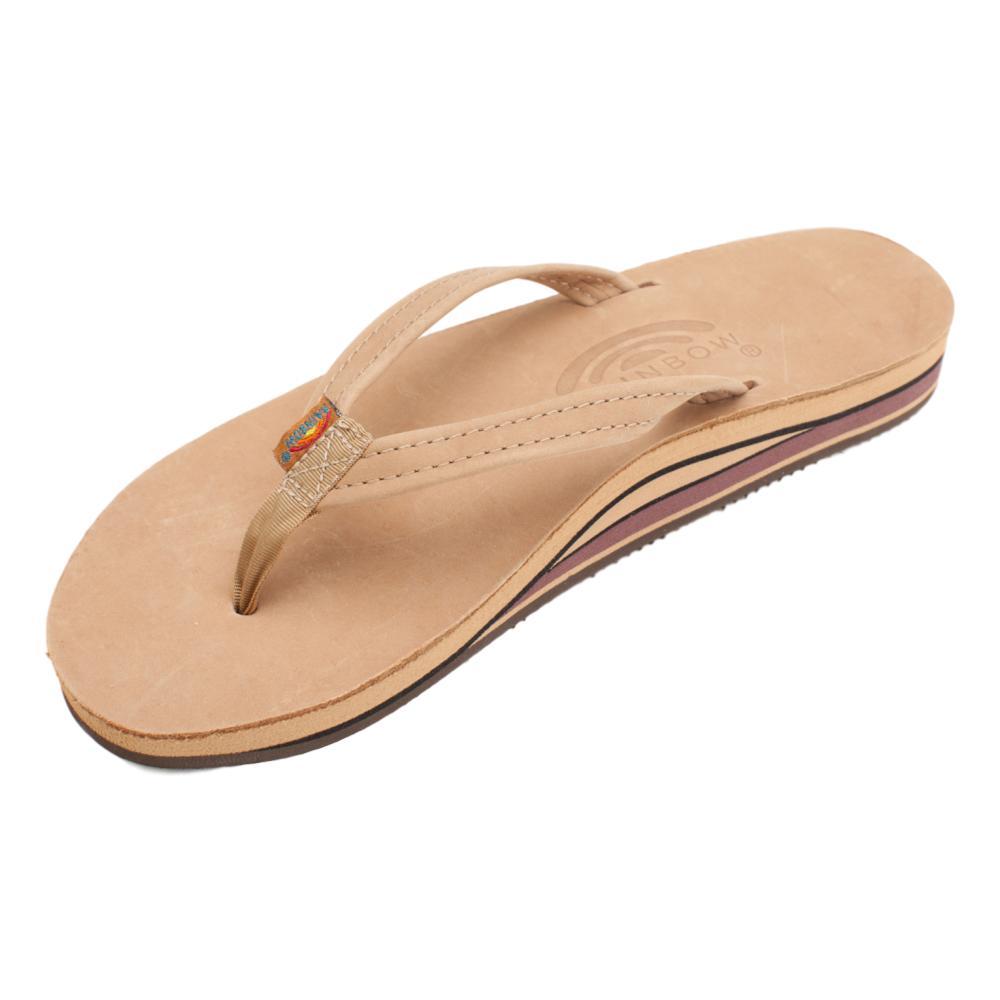 Rainbow Women's Double Layer Premier Leather with Arch Support and Narrow Strap Sandals SIERRAB