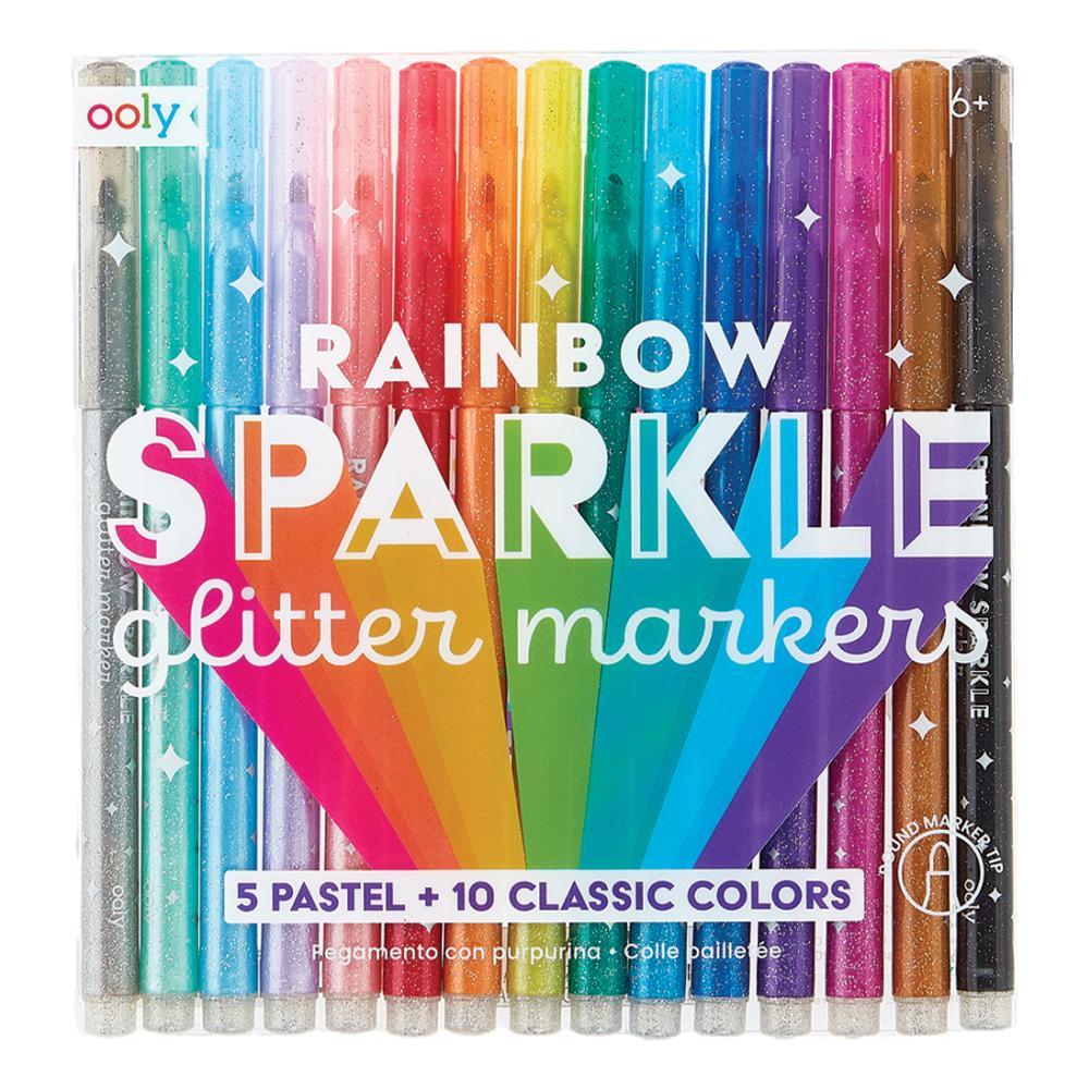  Ooly Rainbow Sparkle Glitter Markers - Set Of 15