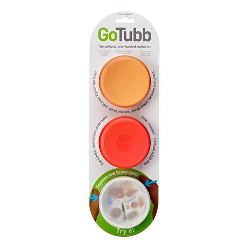 humangear GoTubb - 3-Pack Clr/Org/Red