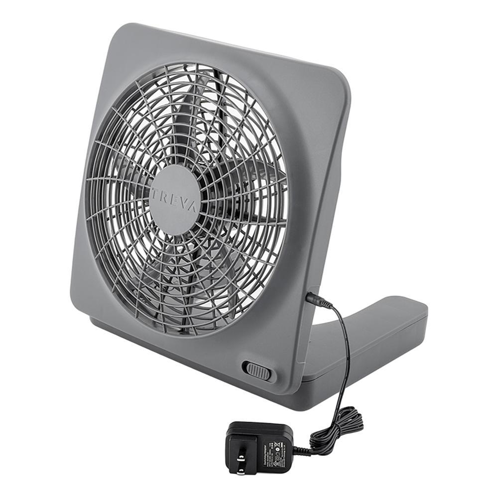 Treva 10in Basic Fan with AC Adapter DK.GREY