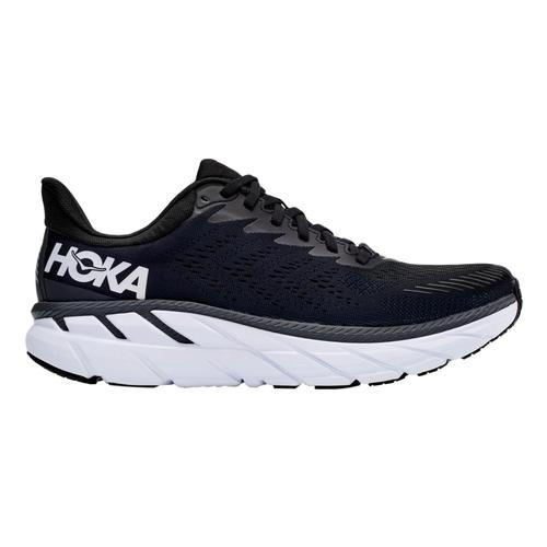 HOKA ONE ONE Men's Clifton 7 Running Shoes Blk.Wht_bwht
