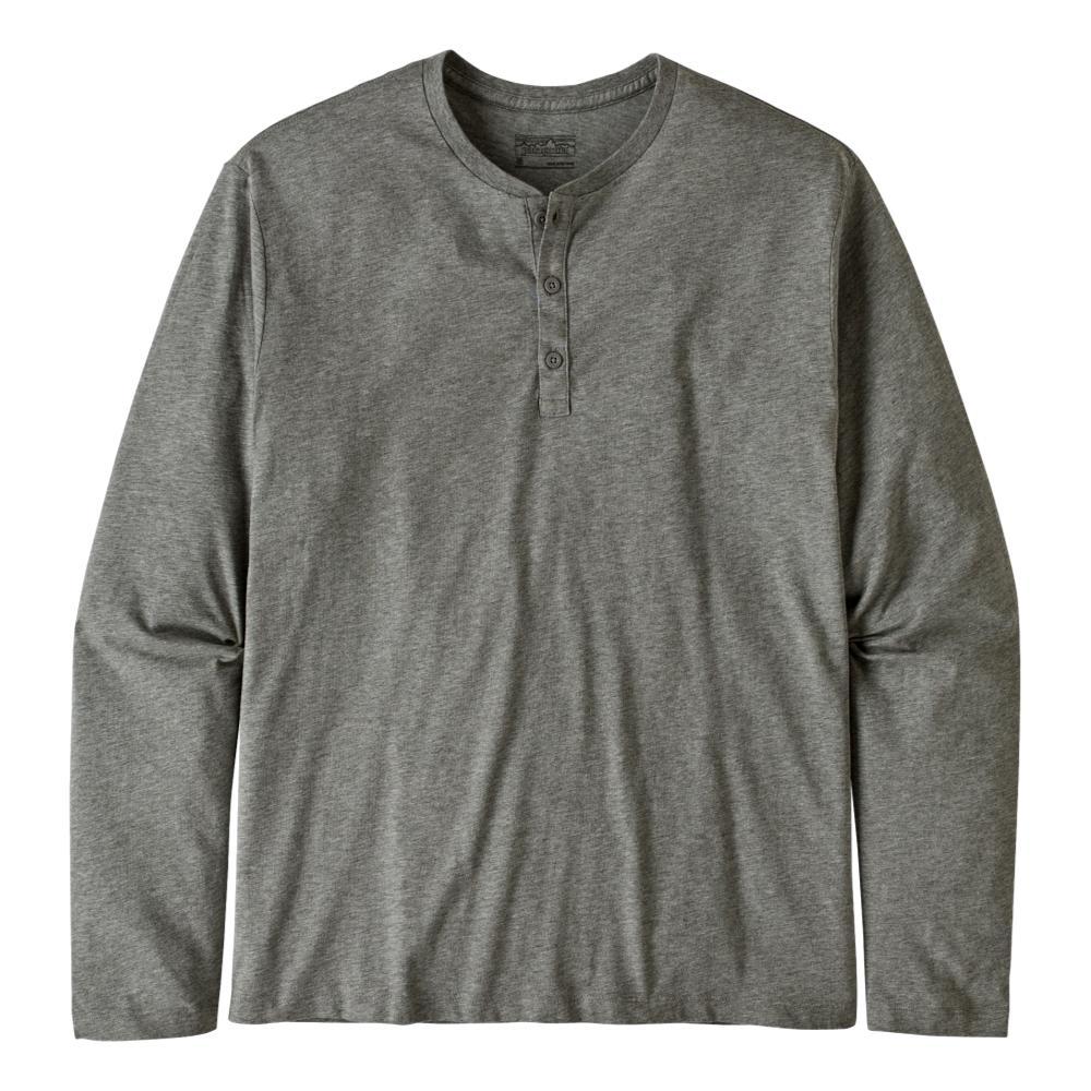 Patagonia Men's Long-Sleeved Organic Cotton Lightweight Henley Pullover GREY_FEA