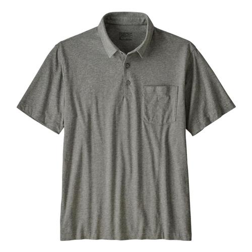 Patagonia Men's Organic Cotton Lightweight Polo Grey_fea