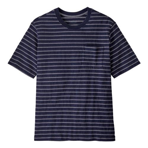 Patagonia Men's Organic Cotton Midweight Pocket Tee Navy_conn