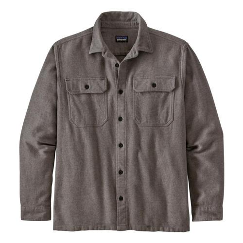 Patagonia Men's Long-Sleeved Fjord Flannel Shirt Greybl_rfjh