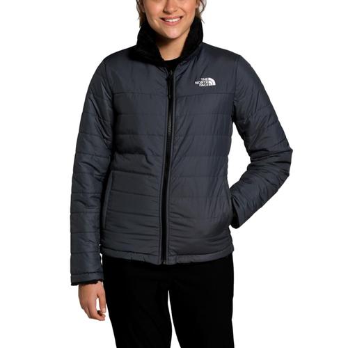 The North Face Women's Mossbud Insulated Reversible Jacket Grey_f9l
