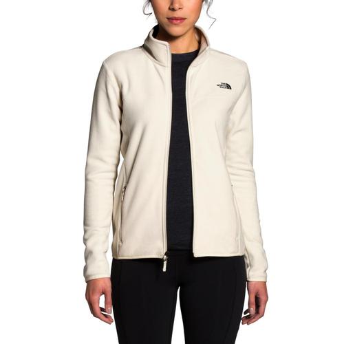 The North Face Women's TKA Glacier Full-Zip Jacket White_k82
