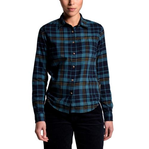 The North Face Women's Berkeley Long Sleeve Girlfriend Shirt Navy_tqf