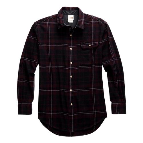 The North Face Women's Berkeley Long Sleeve Boyfriend Shirt Brown_tr3