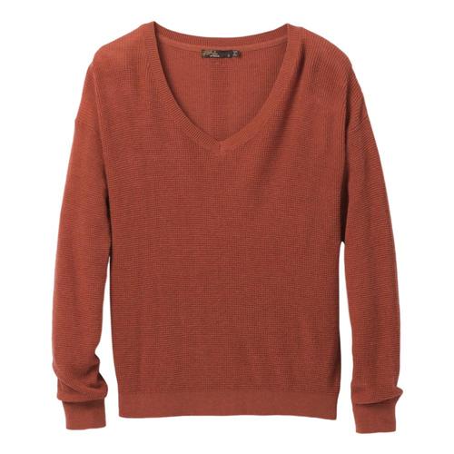 prAna Women's Milani V-Neck Sweater Plus Sundried
