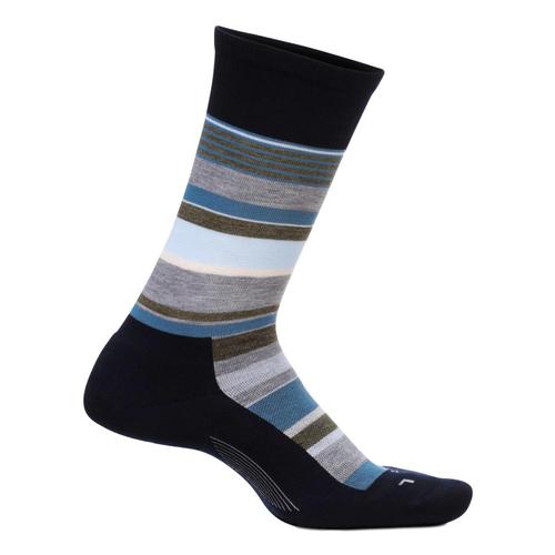 Feetures Men's Be Bold Cushion Crew Socks Navy