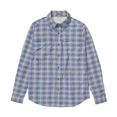ExOfficio Men's Tellico Long Sleeve Shirt Blue_5017