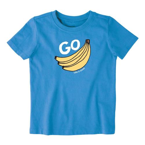 Life is Good Toddlers Go Bananas Crusher Tee Rylblue