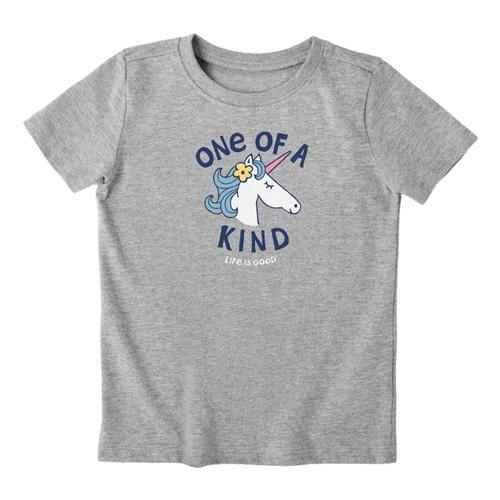 Life is Good Toddler Kind Unicorn Crusher Tee Hthrgray