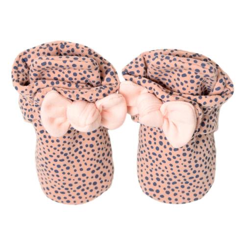 Robeez Infant Animal with Bow Booties Pinkbow