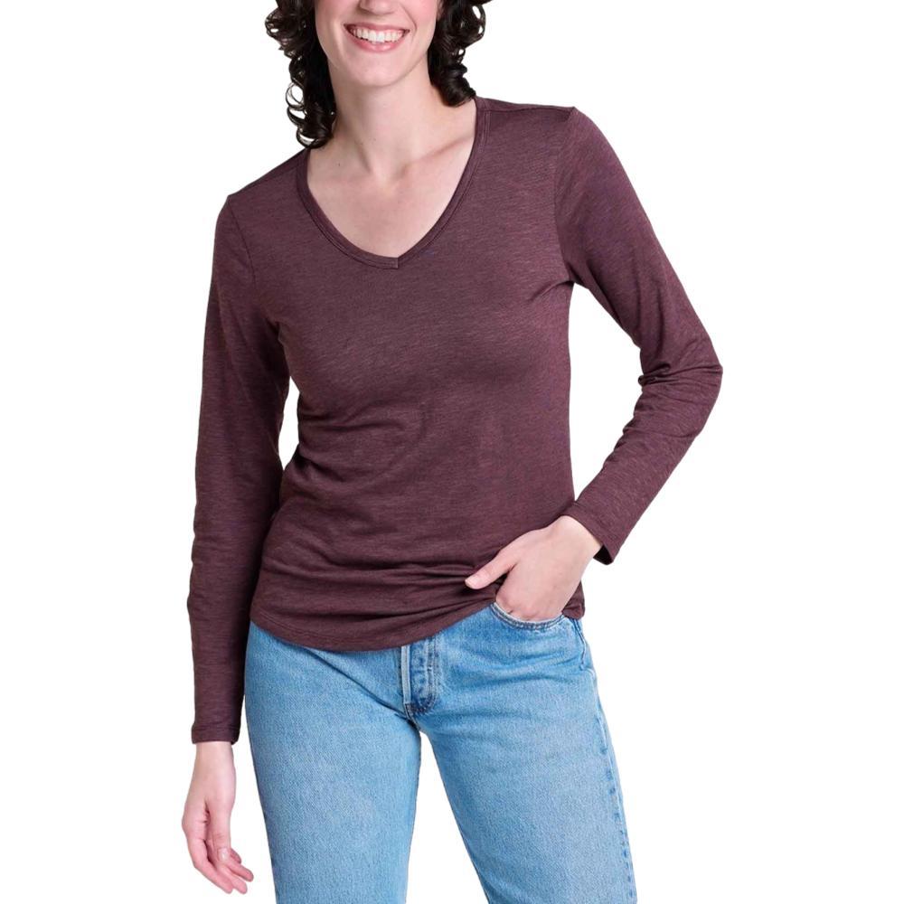 Toad&Co Women's Marley II Long Sleeve Tee RAISIN_506