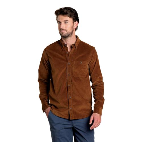 Toad&Co Men's Cruiser Cord Long Sleeve Shirt Brown_239