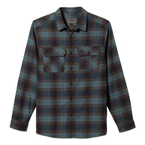 Royal Robbins Men's Lost Coast Flannel Plaid Long Sleeve Shirt Atlantic_120